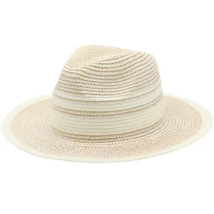 Chapeau de paille écru