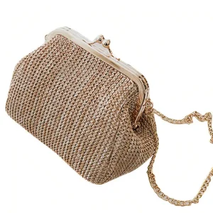 Sac à main paille vintage