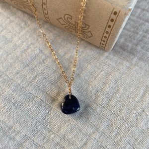 Collier Sodalite cœur Valentine