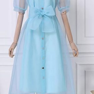 Robe ample transparente